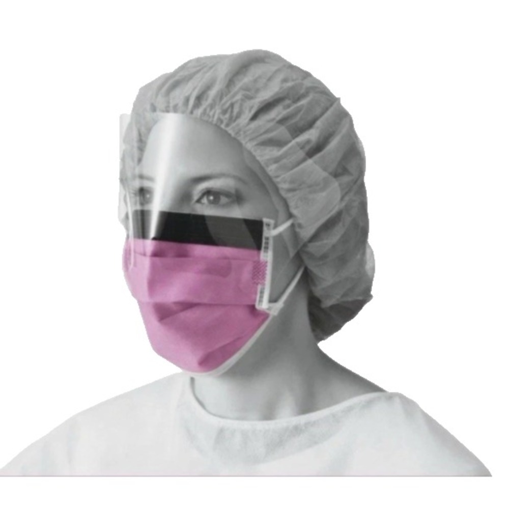 Medline Procedural ASTM Level 3 Procedure Face Mask, Ear Loops, Box of 50
